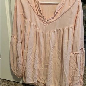 Pastel pink lightweight top!